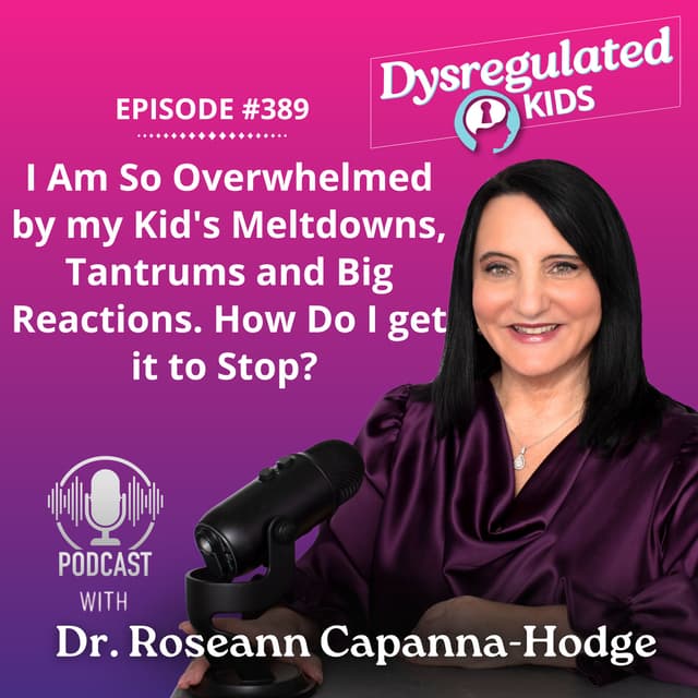 I Am So Overwhelmed by my Kid's Meltdowns, Tantrums and Big Reactions. How Do I get it to Stop? l  Co-Regulation l E389