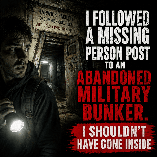 I Followed a Missing Person Post to an Abandoned Military Bunker. I Shouldn’t Have Gone Inside!