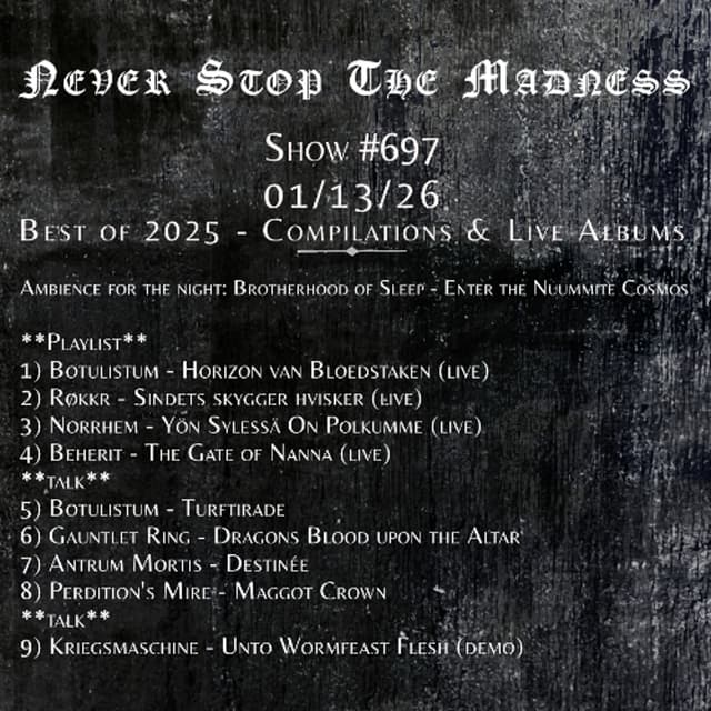 #697 - 01-13-26 - Best of 2025: Compilations and Live Albums
