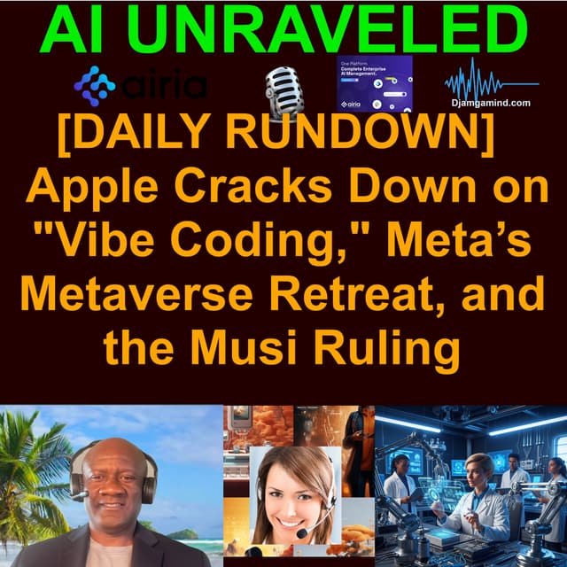 [DAILY NEWS RUNDOWN BONUS] The Gatekeeper’s Fist: Apple Cracks Down on "Vibe Coding," Meta’s Metaverse Retreat, and the Musi Ruling (March 18th 2026 – Part 2)