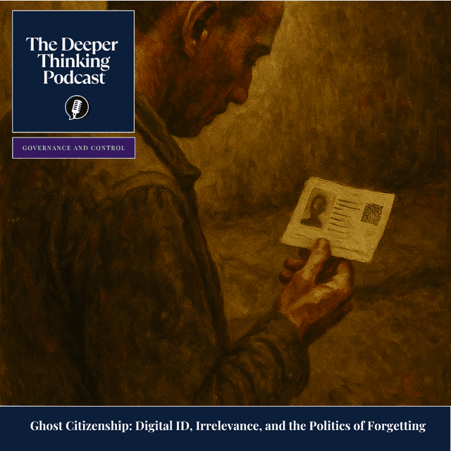 Ghost Citizenship: Digital ID, Irrelevance, and the Politics of Forgetting - The Deeper Thinking Podcast