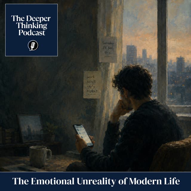 The Emotional Unreality of Modern Life  (Part 1) - The Deeper Thinking Podcast