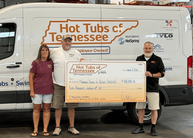 Hot Tubs of Tennessee Surpasses $60,000 in Support of Wounded Warriors in Action Foundation’s Mission to Serve Combat-Wounded Veterans