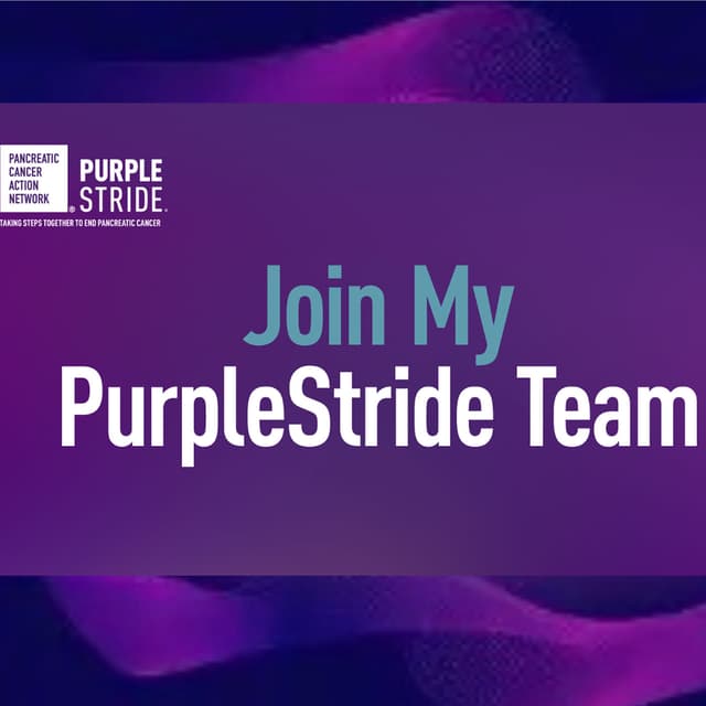 Help Me To Join The Walk Against Pancreatic Cancer, Purple Stride