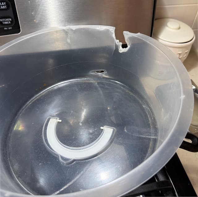 Only Rinsing a Plastic Microwave Food Cover