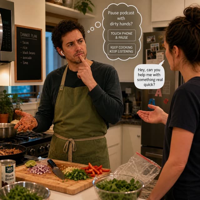 Touching Your Phone in the Middle of Prepping Dinner
