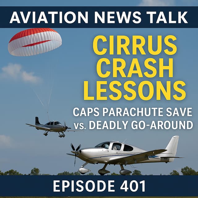Cirrus Crash Lessons: CAPS Parachute Save vs. Deadly Go-Around + GA News