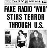THE WAR OF THE WORLDS RADIO BROADCAST:  OCT 30, 1938- THE BACK STORY PLUS CLIPS FROM THE RADIO BROADCAST