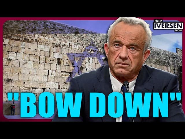 They Killed His Dad AND His Uncle — Now RFK Jr. Bows to Israel