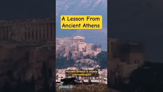 A Lesson From Ancient Athens
