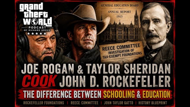 "Meaner Than Evil" Rogan & Sheridan *EXPOSE* ROCKEFELLER PUBLIC SCHOOL SLAVERY #TaxExemptFoundations