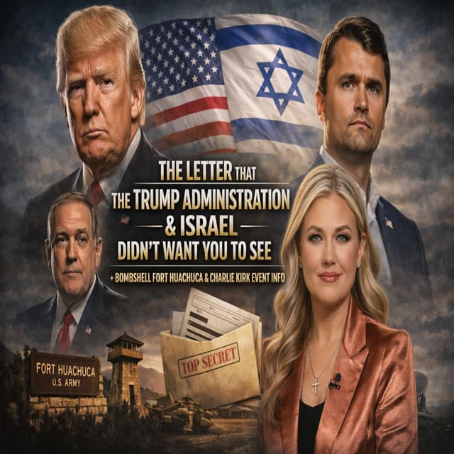 The Letter That The Trump Administration & Israel Didn't Want You To See + Bombshell Fort Huachuca & Charlie Kirk Event Info