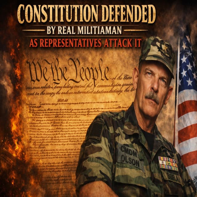 Constitution Defended By Real Militiaman As Representatives Attack It