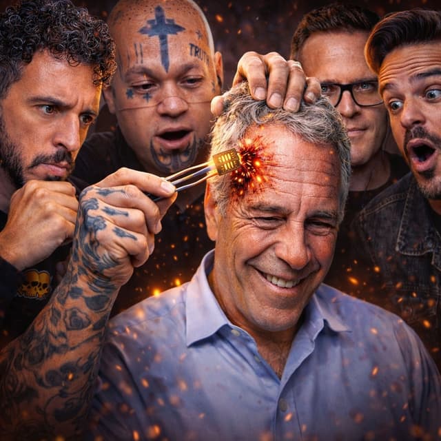 The Image of Epstein w/ The Biblical Hitmen