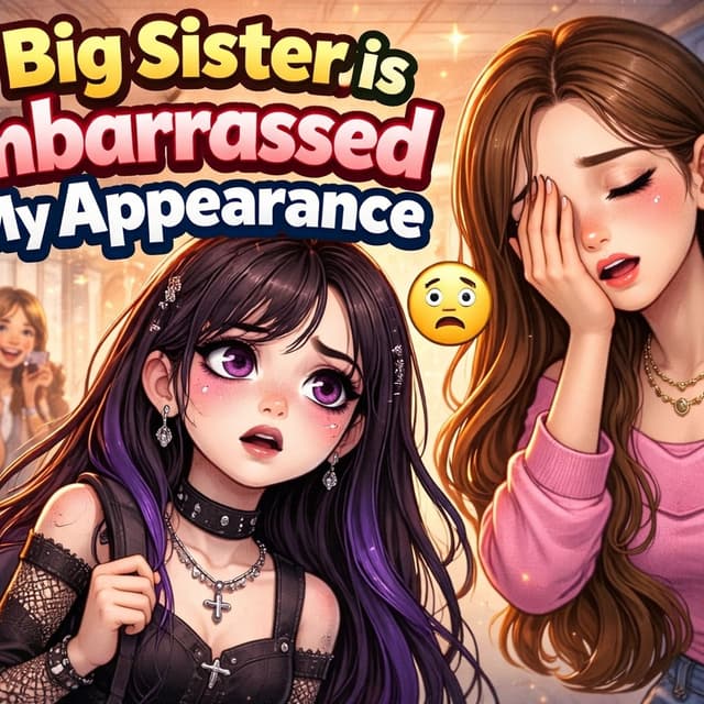 My Big Sister is Embarrassed by My Appearance| Like and subscribe