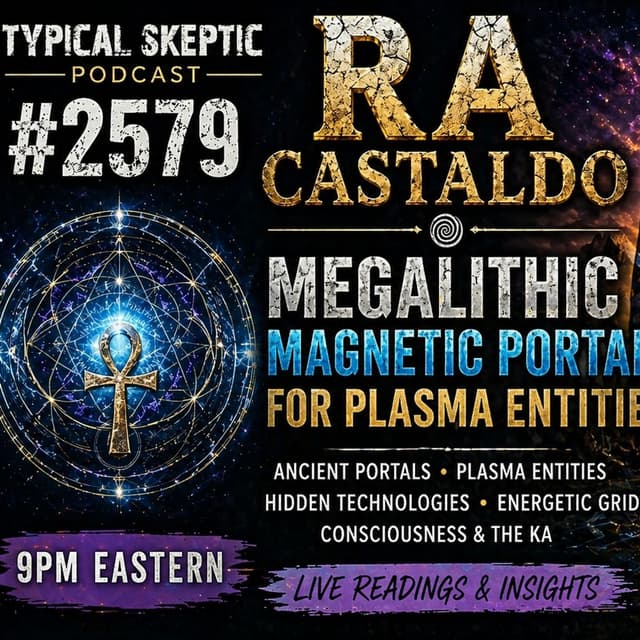 Megalithic Magnetic Portals & Plasma Entities, Live REading - 🌀 Ra Castaldo - Typical Skeptic #2579