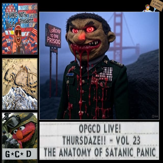 OpGCD Live! Thursdaze!! - Vol 23 - The Anatomy of Satanic Panic - FREE PATREON PREVIEW