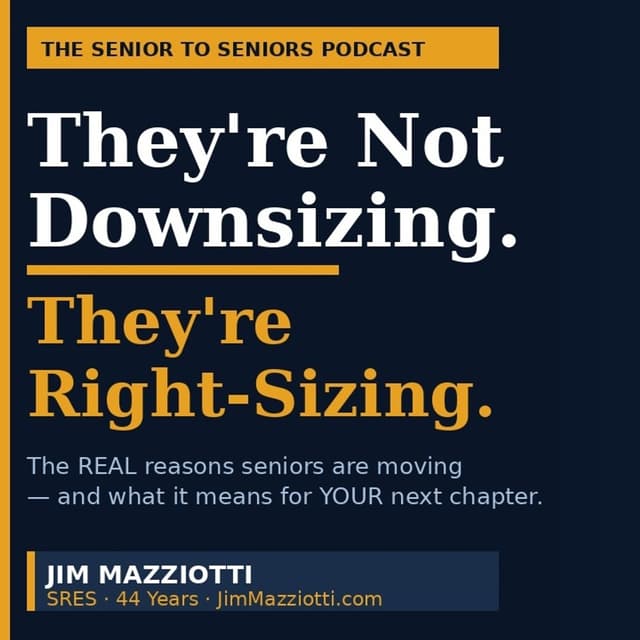 Why Seniors Are Moving - They're Not Downsizing, They Are Right-Sizing