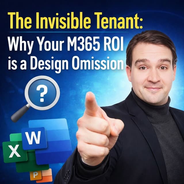 The Invisible Tenant: Why Your M365 ROI is a Design Omission
