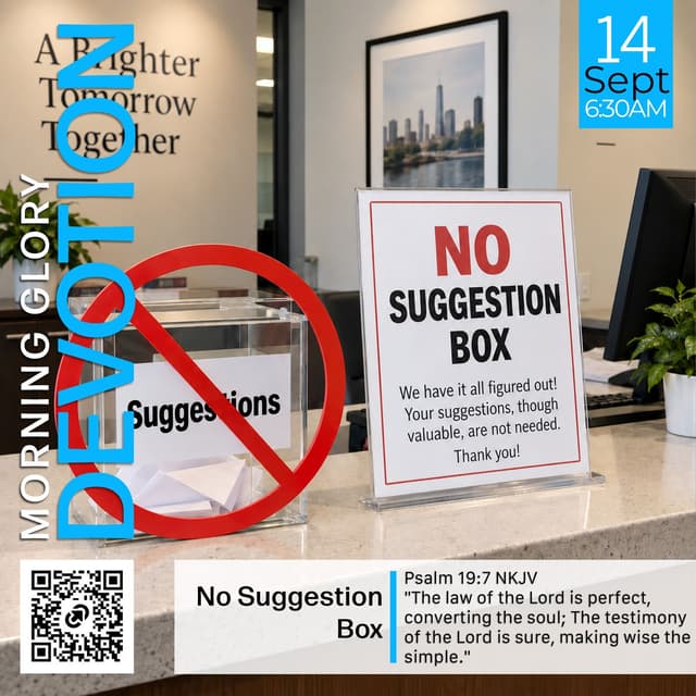 MGD: No Suggestion Box