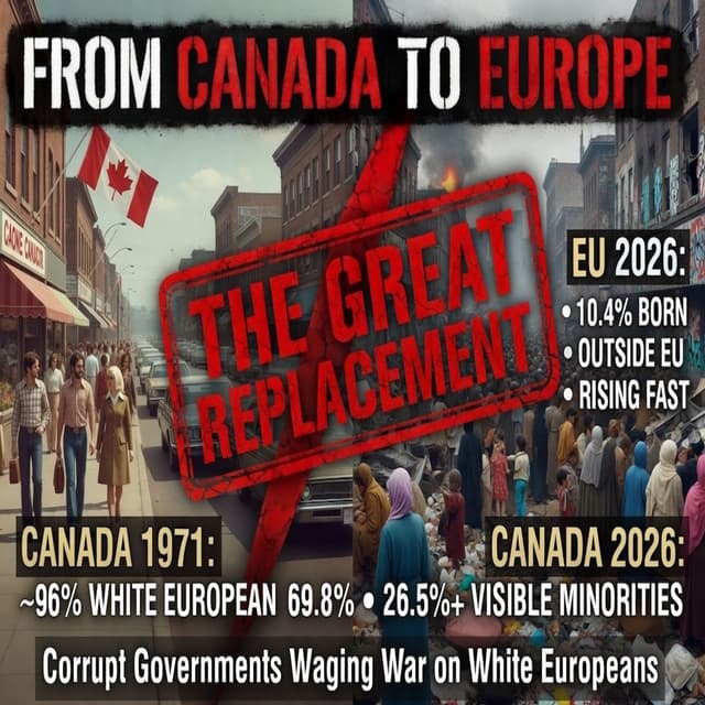 Canada to Europe | The Demographic Replacement & The Collapse of White Civilization