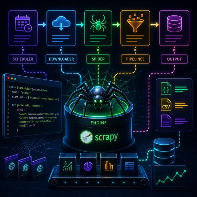 Course 40 - Web Scraping with Python | Episode 14: Building and Automating Custom Spiders with the Scrapy Framework