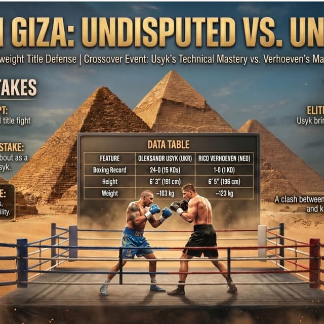 Usyk vs Verhoeven at the Pyramids