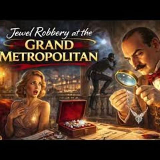 "The Jewel Robbery at the Grand Metropolitan" by Agatha Christie | Poirot Mystery (Full Audiobook)