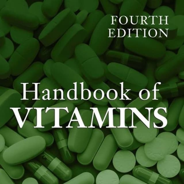 Handbook of Vitamins
