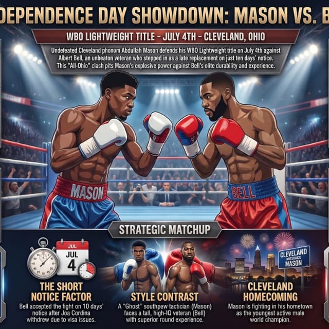 Mason versus Bell WBO Lightweight Championship Prediction