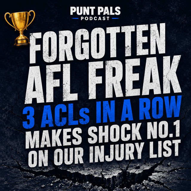 🏆 Forgotten AFL freak with 3 ACLs in a row makes shock No.1 on Punt Pals' injury list