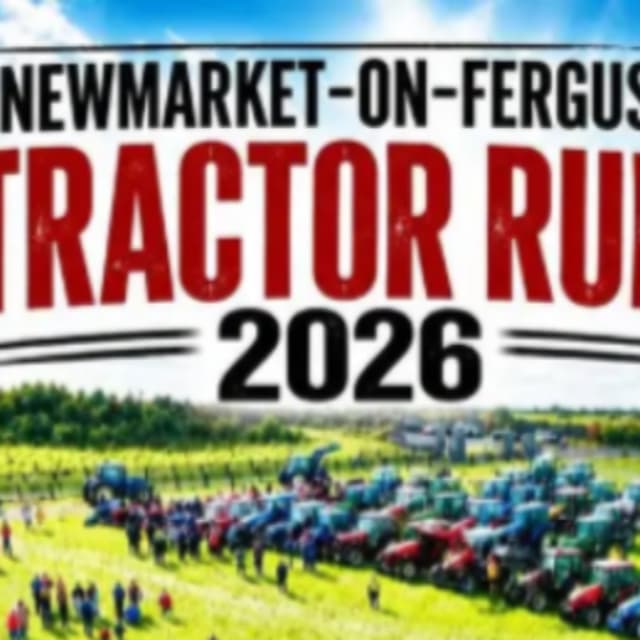 Newmarket-On-Fergus Tractor Run In Memory Of Sconey