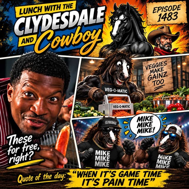 Lunch with the Clydesdale & Cowboy - A Gas Leak to Delay the Show! BAM!!!