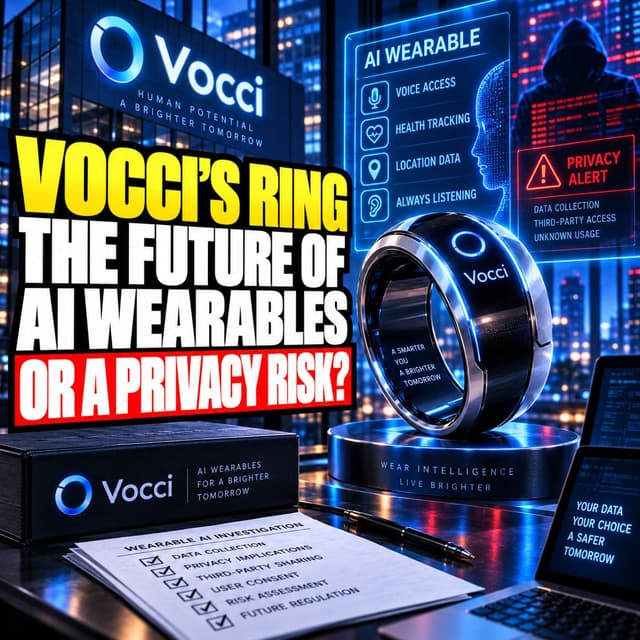 Vocci’s Ring: The Future of AI Wearables or a Privacy Risk?