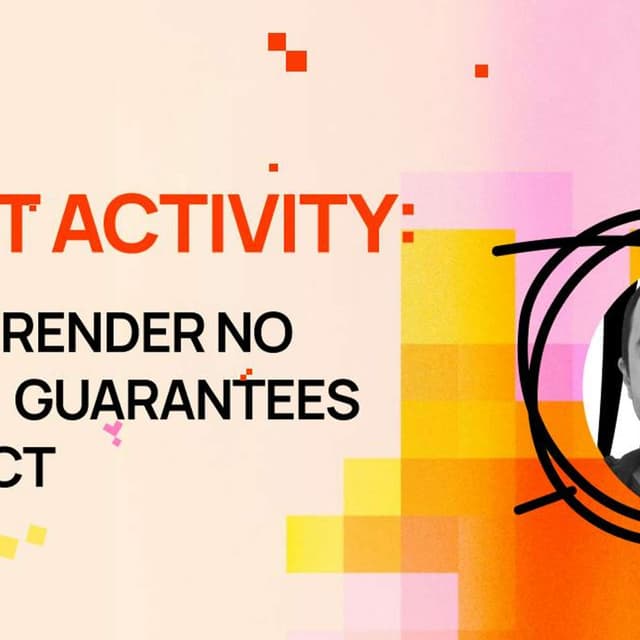 React Activity: When A Render No Longer Guarantees an Effect