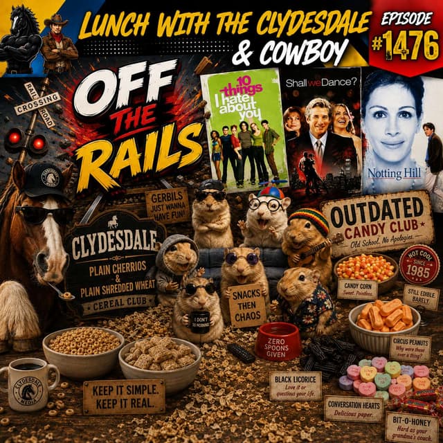 Lunch with the Clydesdale & Cowboy - Unfrosted Shredded Wheat and Candy Corn?!?