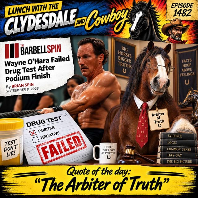 Lunch with the Clydesdale & Cowboy -The Arbiter of Truth Show!