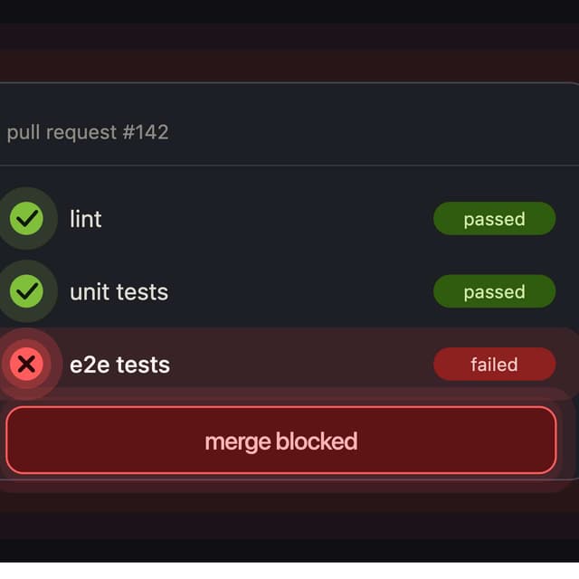 We Don't Merge Red: Shifting E2E Tests Left in Mobile Development