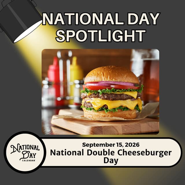 National Double Cheeseburger Day