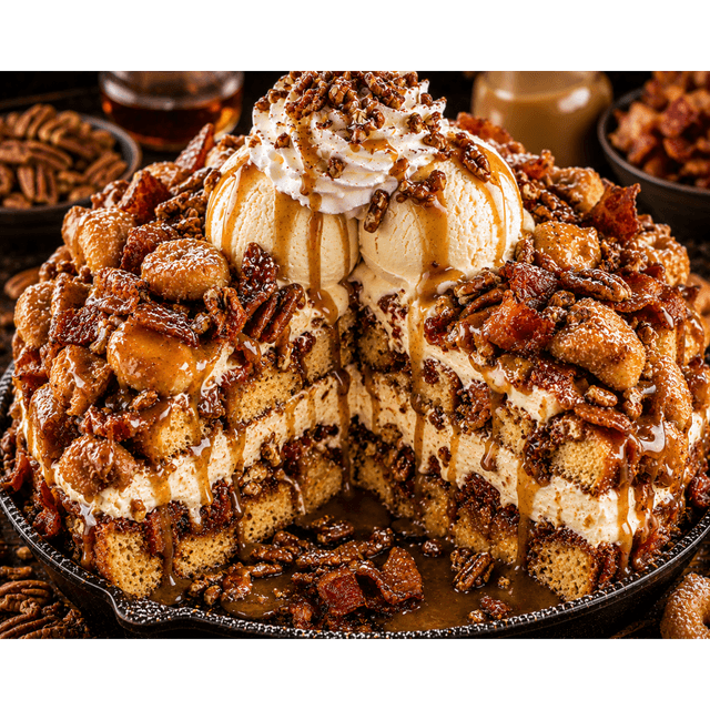 FLAVORVILLE™ MAPLE BACON PECAN PIE CHEESECAKE DONUT CRUNCH
