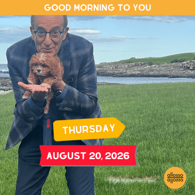 Be you on your best day!: Thursday, August 20, 2026
