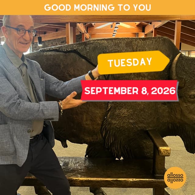 Celebrate your life today!: Tuesday, September 8, 2026