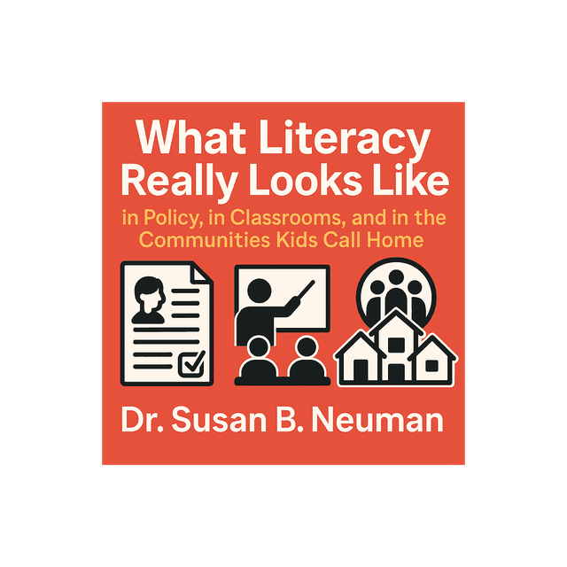 What Literacy Really Looks Like—in Policy, in Classrooms, and in the Communities Kids Call Home (Dr. Susan B. Neuman)