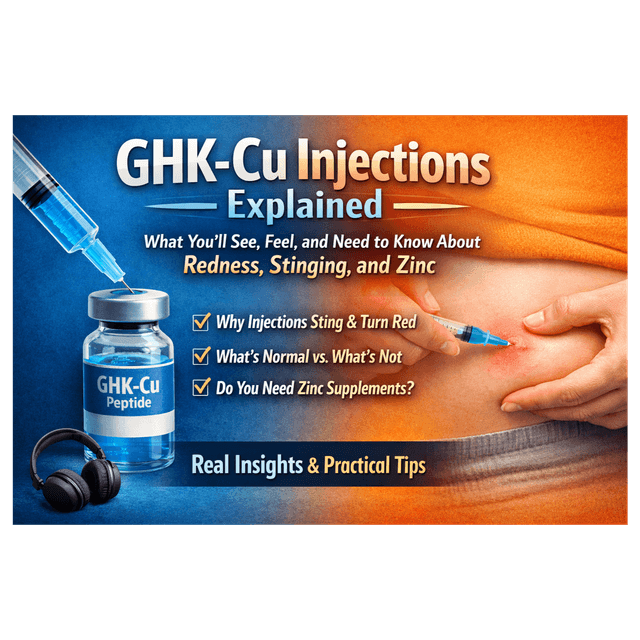 GHK-Cu Injections Explained: What You’ll See, Feel, and Need to Know About Redness, Stinging, and Zinc