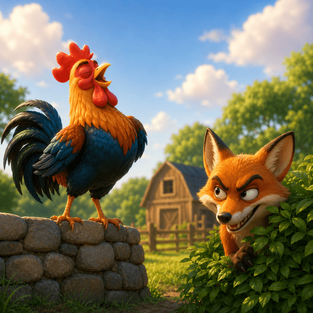 The Rooster and the Fox丨Aesop’s Fables from Every Land