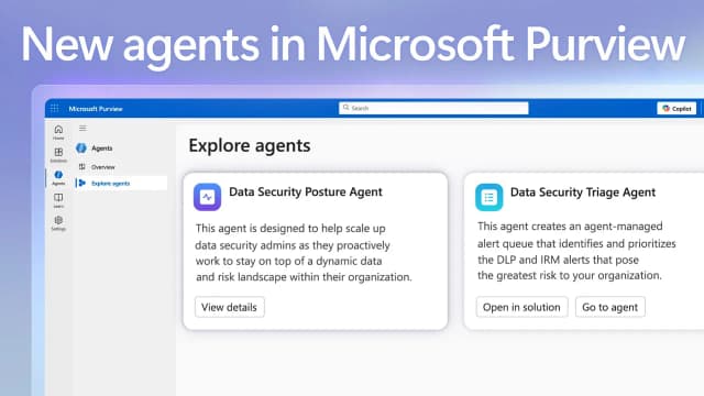New Agents in Microsoft Purview
