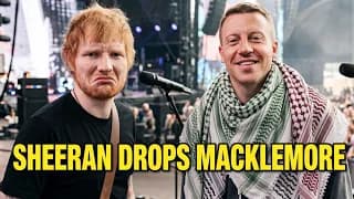Ed Sheeran CAVES To Zionists – Kicks Macklemore Off Tour For Chanting "Free Palestine"