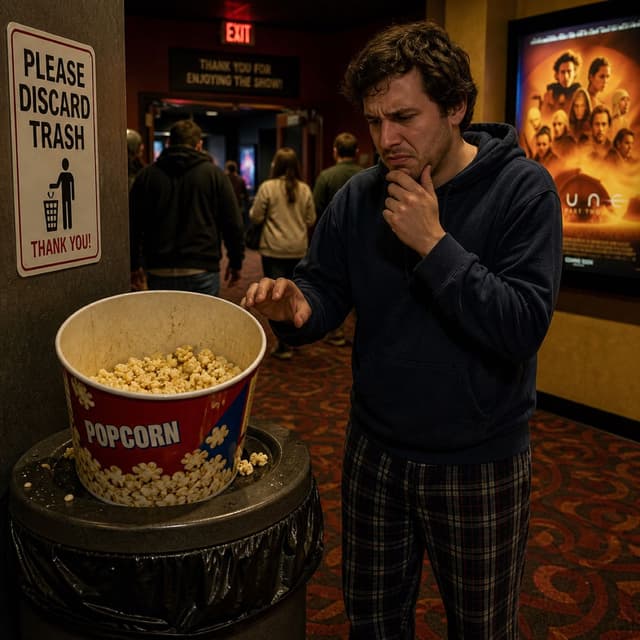 Eating Someone Else's Leftover Popcorn at the Movies
