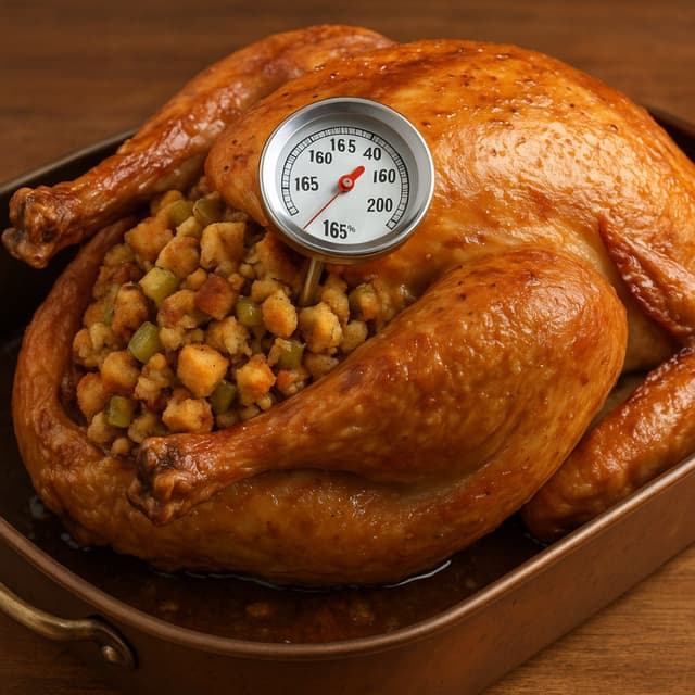 Cooking Stuffing Inside the Turkey