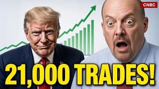 Jim Cramer Freezes When He Sees Trump's 21,000 Trades!
